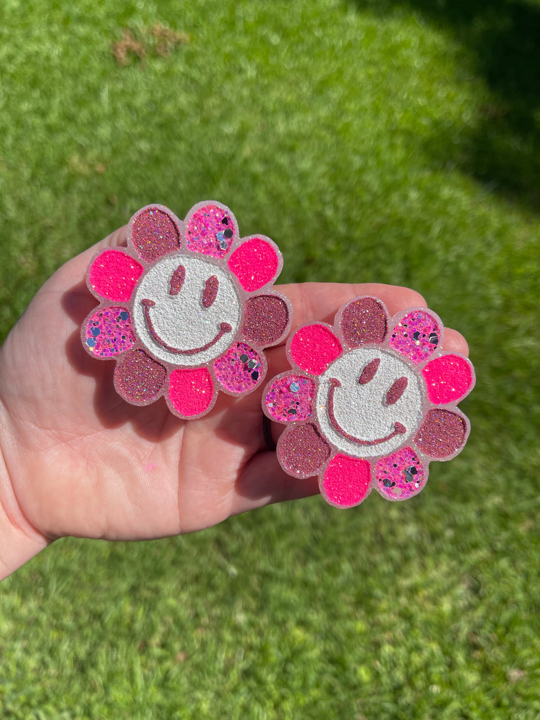 Flower Smiley Vent Clips