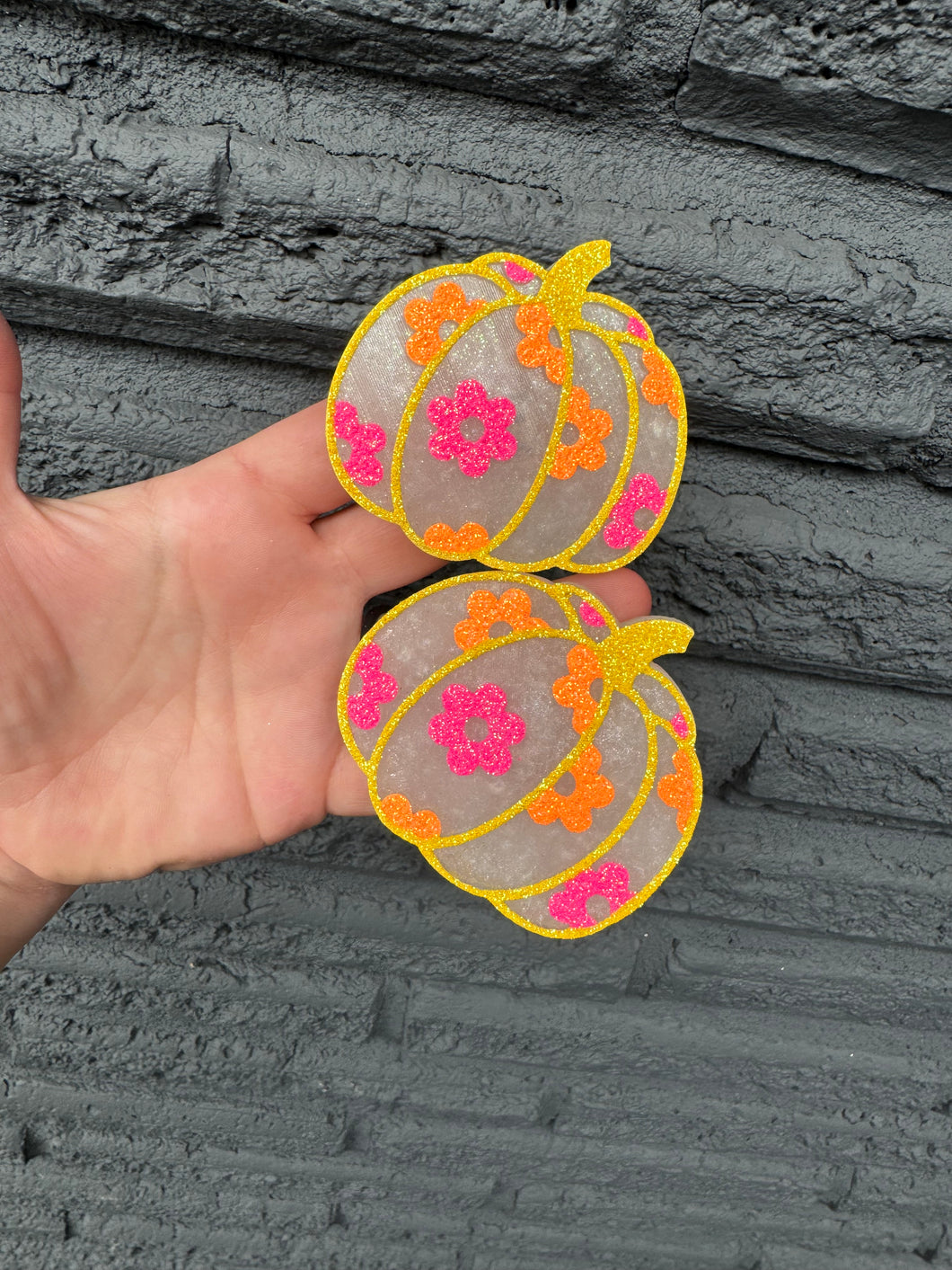 Floral Pumpkin Vent Clips